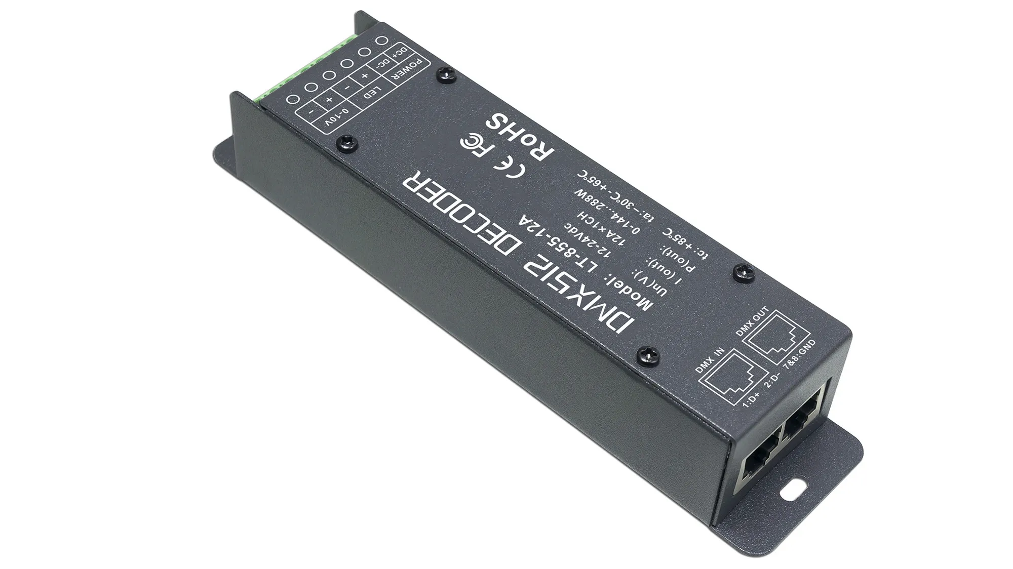 1 Channel CV DMX Decoder 12/24V DC 855-12A  LTECH DMX Controller